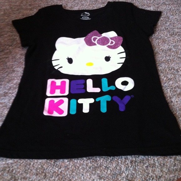 Black Kids Hello Kitty T-Shirt