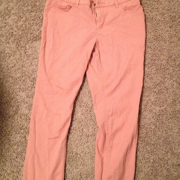 Light pink straight leg pants