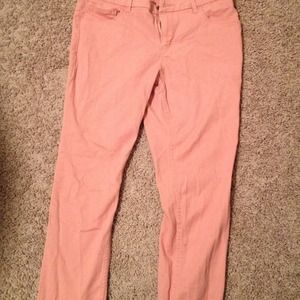 Light pink straight leg pants