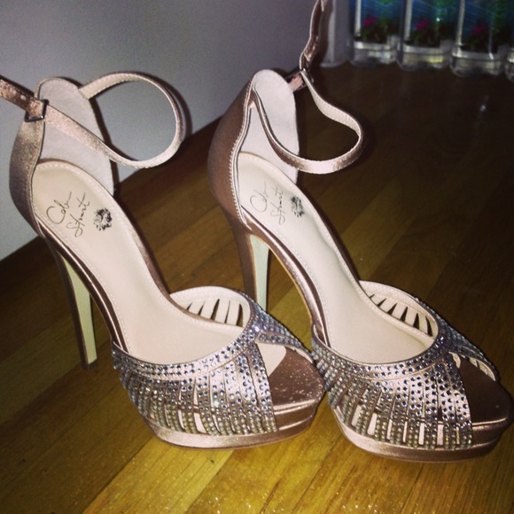 Colin Stuart sparkly platform heels