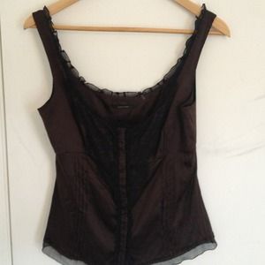 Elie Tahari silk bustier style top