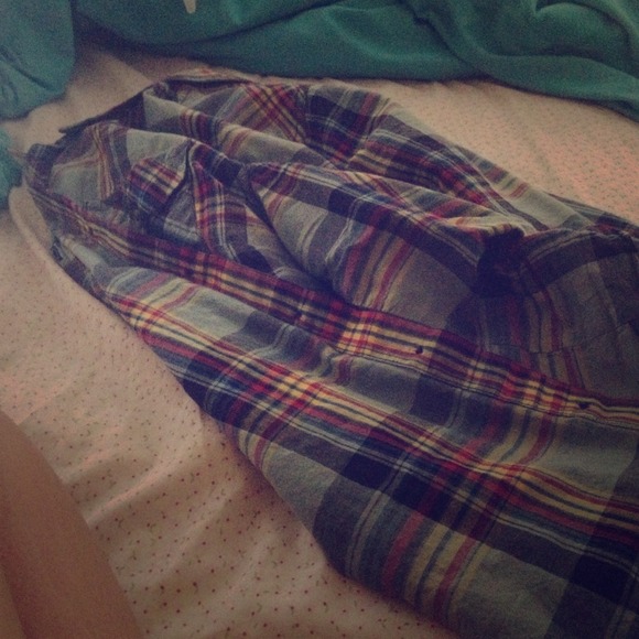 Multi color plaid top
