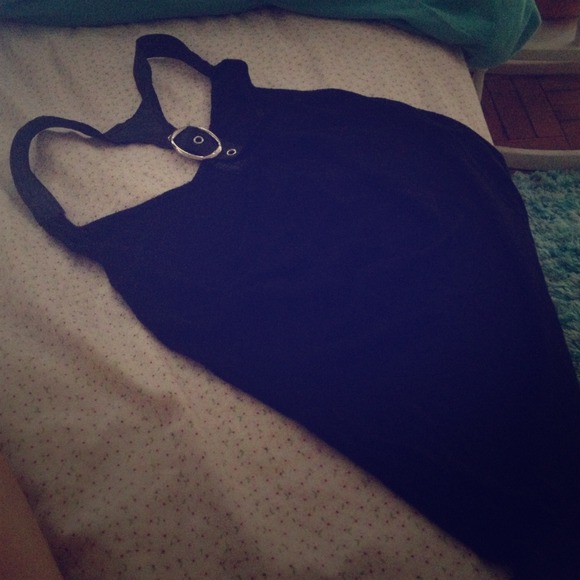 Black tang-top