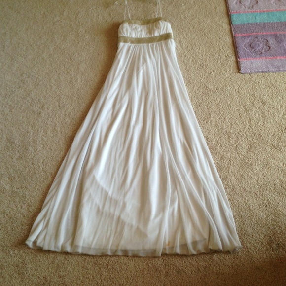 White formal dress