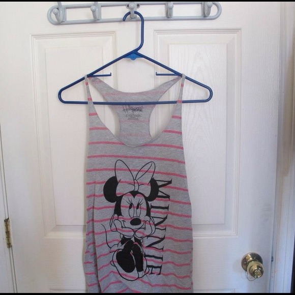 Grey Minnie Mouse Tank Top - Picture 1 of 1