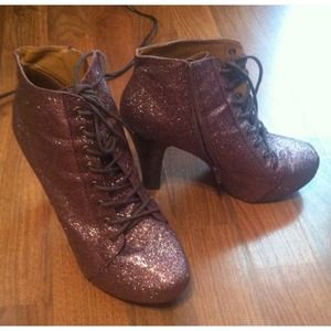Jeffery Campbell inspired lace up booties!!! Sz 9