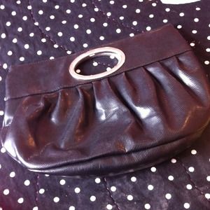 Roomy Black Clutch