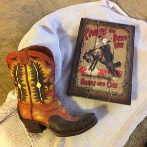 Cowboy boot cowgirl wall decor