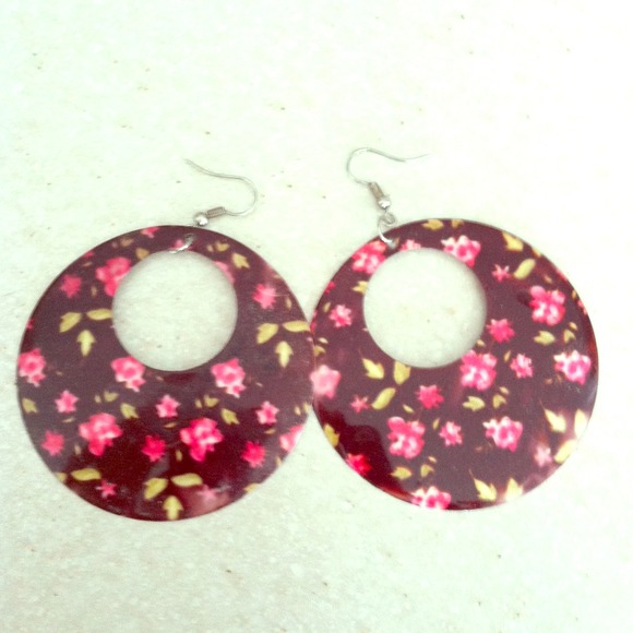 Floral earrings