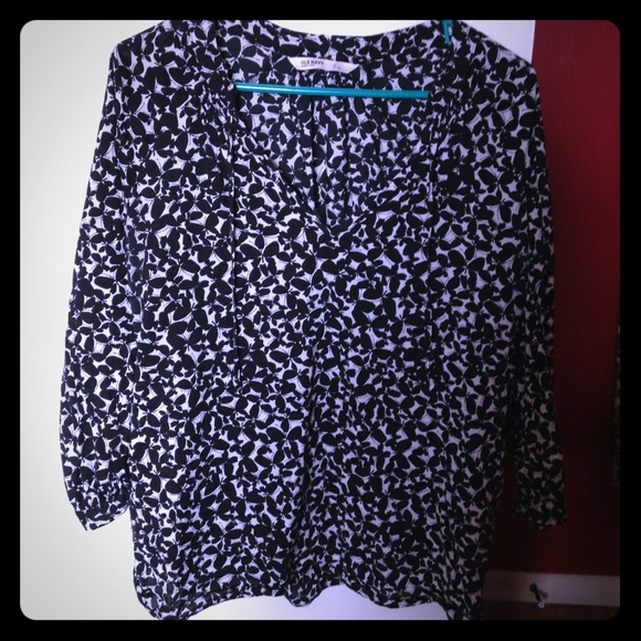 SOLD!!! Old navy butterfly tunic 3/4 sleeve top