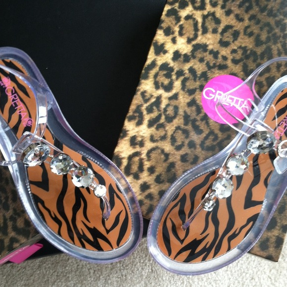 GRETTA clear sandals w/bling NWT❤Adorable! Sz 7