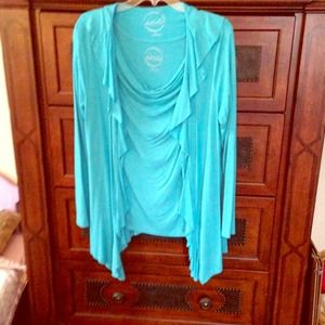 2 pc INC top with jacket XL