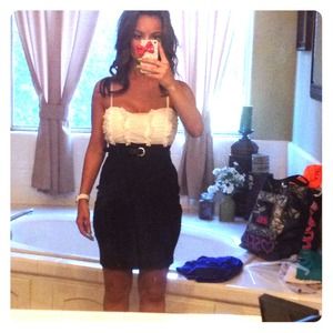 Black and white dress