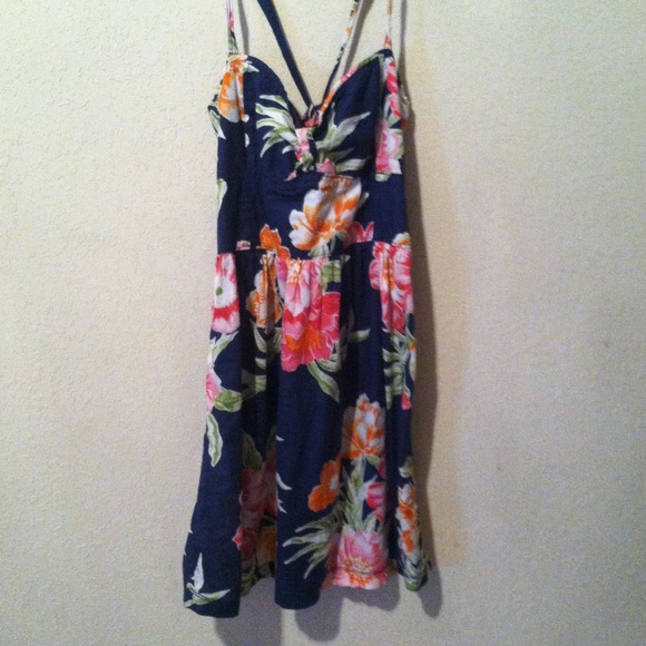 Navy flower dress