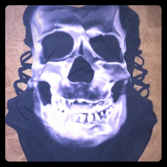 Awesome skull one piece bathing suit!:)