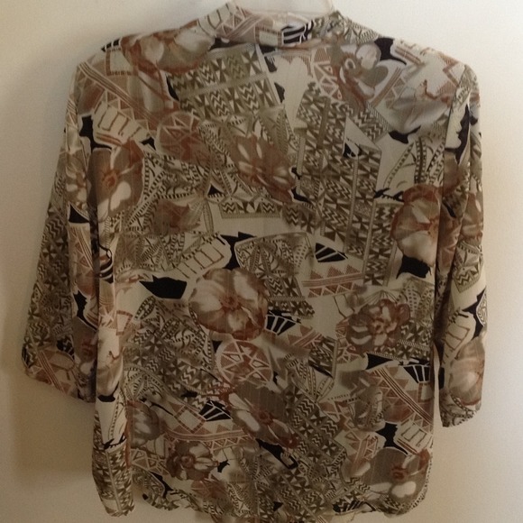 Beautiful multicolored blouse with black shell - Picture 2 of 4