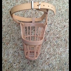 Pink dog muzzle. Size 4 (which is 30 inches)