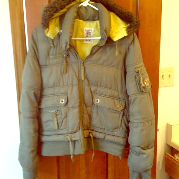 Green Bershka jacket