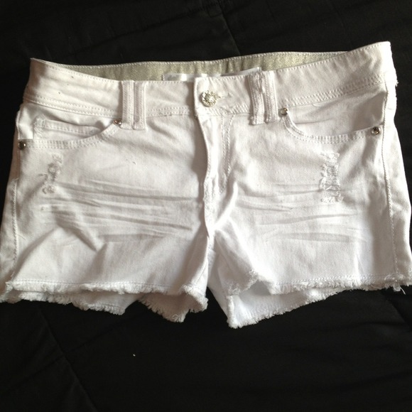 NWOT Dollhouse white shorts with some sparkle