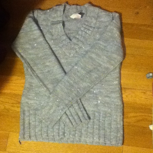 Grey Sparkly Sweater
