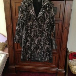 Bisou XL paisley print coat