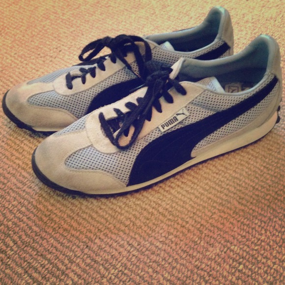Blue and black Pumas