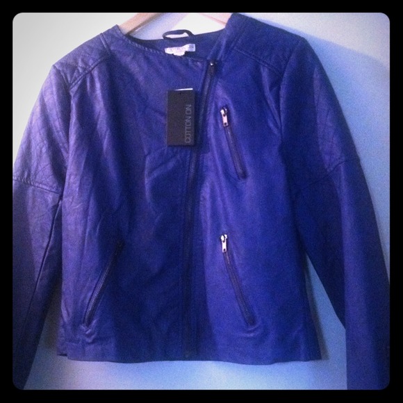 🚫SOLD🚫purple/ blue motorcycle style jacket.