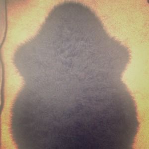 Faux sheepskin rug