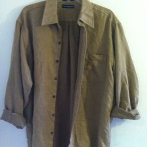 Brown button up
