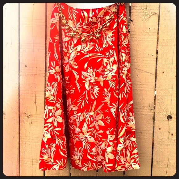 ** SOLD** Floral cotton skirt