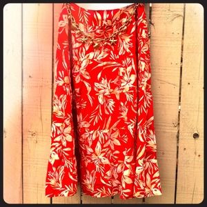 ** SOLD** Floral cotton skirt