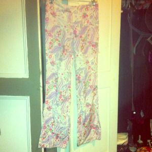 Tocca size 4 paisley print pants