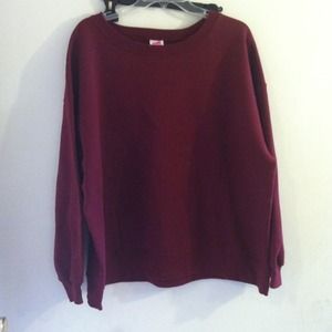Burgundy sweater