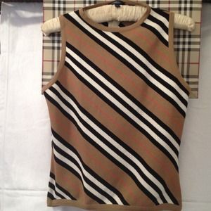 Authentic Burberry Striped Shell Sweater