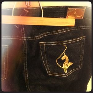 Baby Phat sparkle bluejeans