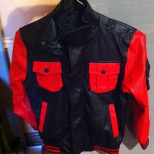 Boys thriller inspired leather jacket
