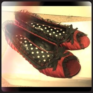 ❌Sold❌Wild Dive red open toe Flats