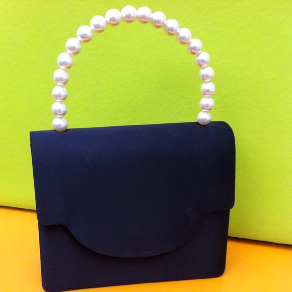 Black Satin evening bag.