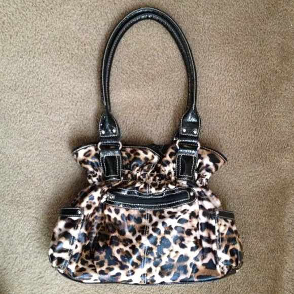 Kathy Van Zeeland Leopard Purse