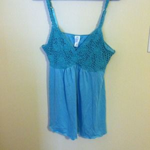 Crocheted tank top