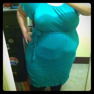 🌼Bundled!🌼Teal knee length flowy dress