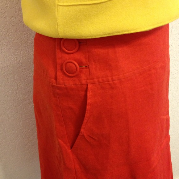 Orange skirt, vibrant color. NWT - Picture 2 of 2