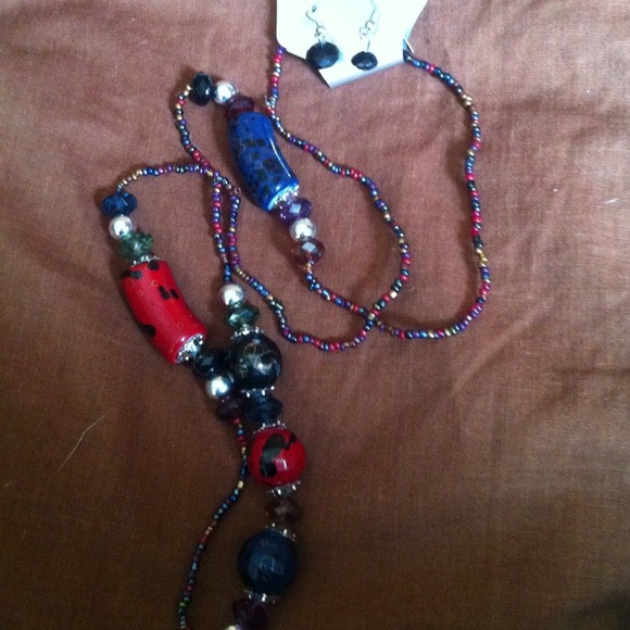 Necklace with ear rings
