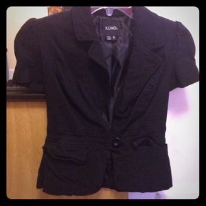 XOXO black dress jacket