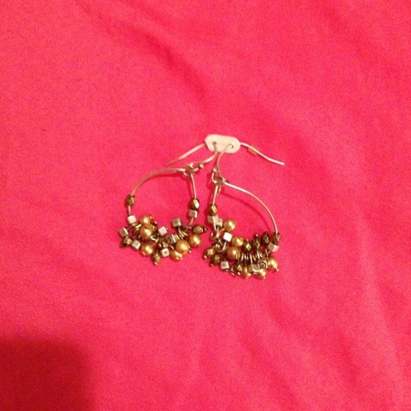 Fine charmed tear earrings