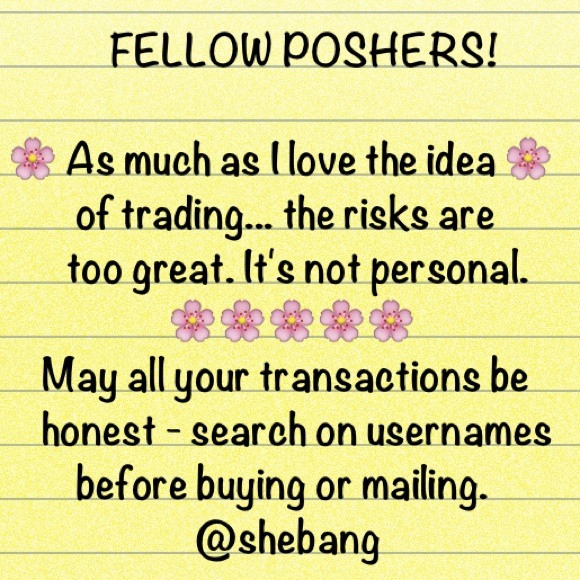 Sorry, no more trades for me.