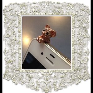 Crystal Puppy Dog 3.5mm Anti Dust ear cap