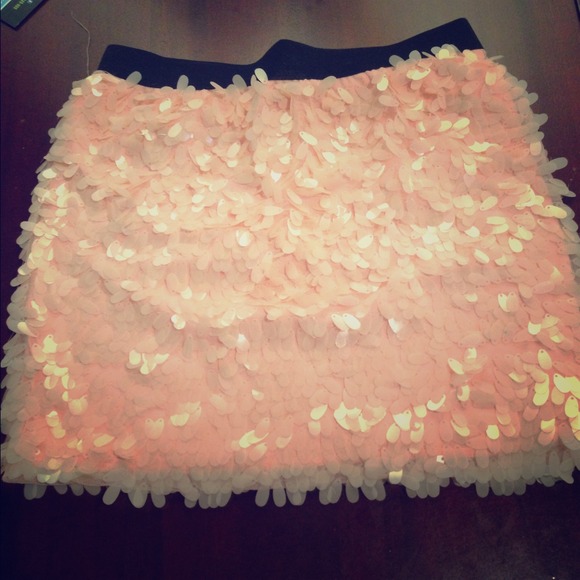 Pink Sequin skirt