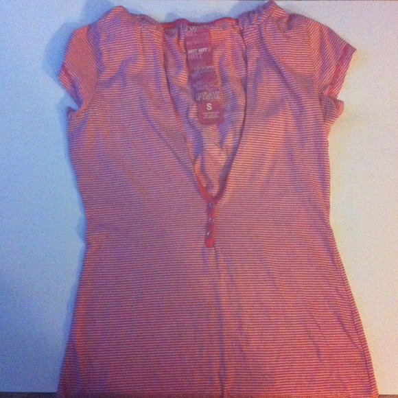 Hooded Short Sleeve VS Pink shirt