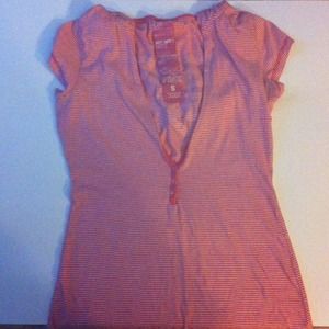 Hooded Short Sleeve VS Pink shirt